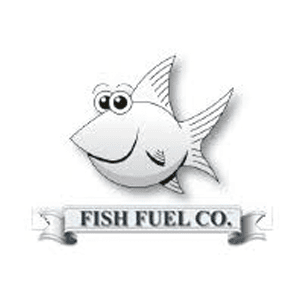 Fish Fuel Co logo representing frozen fish and turtle food stocked at Pets Everywhere
